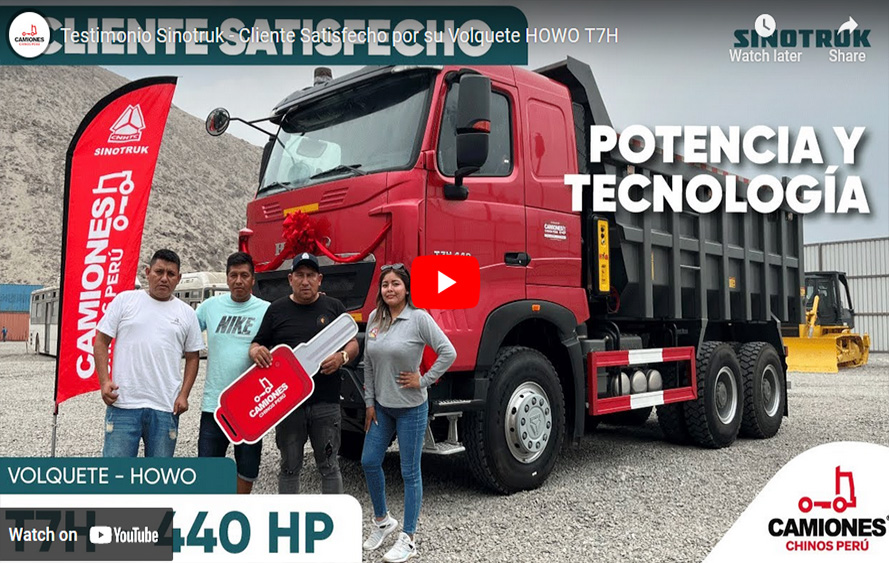 Testimonio Sinotruk - Cliente Satisfecho por su Volquete HOWO T7H