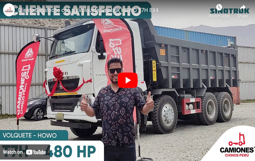 Cliente Satisfecho con su Volquete Sinotruk HOWO T7H 8X4