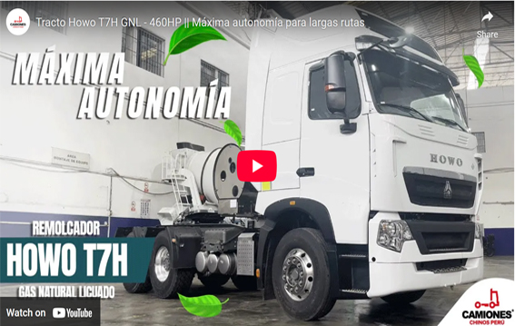 Tracto Howo T7H GNL - 460HP || Máxima autonomía para largas rutas