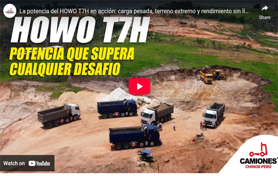 La potencia del HOWO T7H en acción: carga pesada