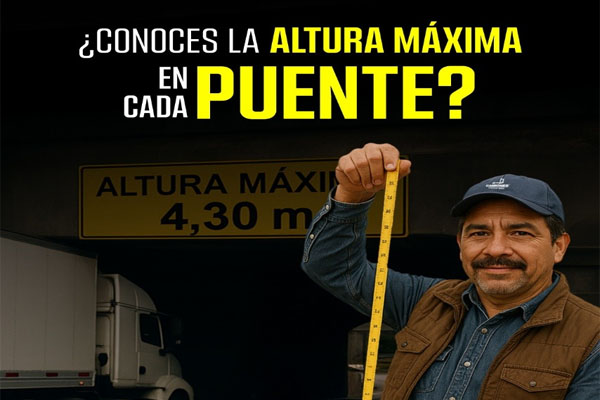 Camiones grandes: Comprender la importancia de la altura del camión antes de cruzar un puente