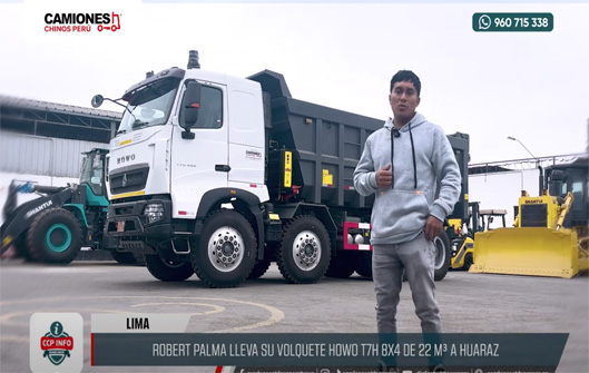 Entrega de un Volquete HOWO T7H a uno de nuestros clientes de Huaraz